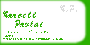 marcell pavlai business card